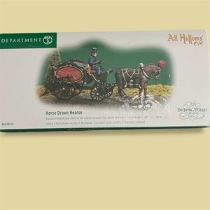 Department 56 Victorian Horse Drawn Hearse - Black and Red